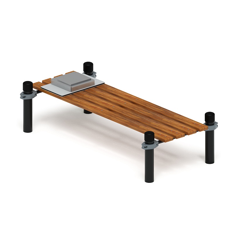 Воркаут 89. Помост для отжиманий с фиксатором (серый) ВТ 01.10-03 по цене 0 тенге, 