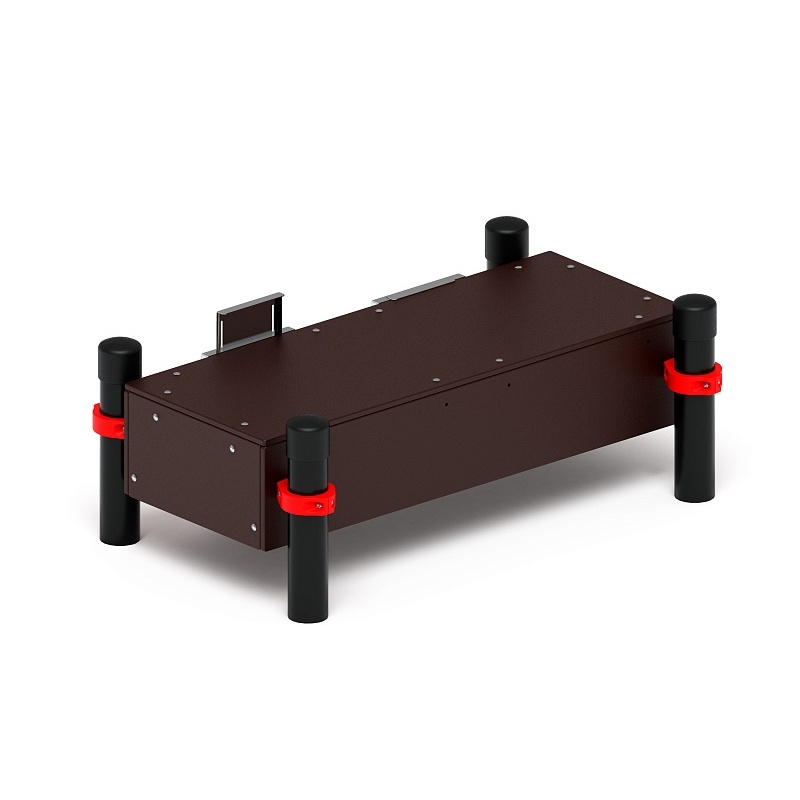 Воркаут 108. Гимнастическая скамья для наклона (красный) ВТ 02.08-01 от skifpro.kz - От официального дилера СКИФ в Казахстане. 