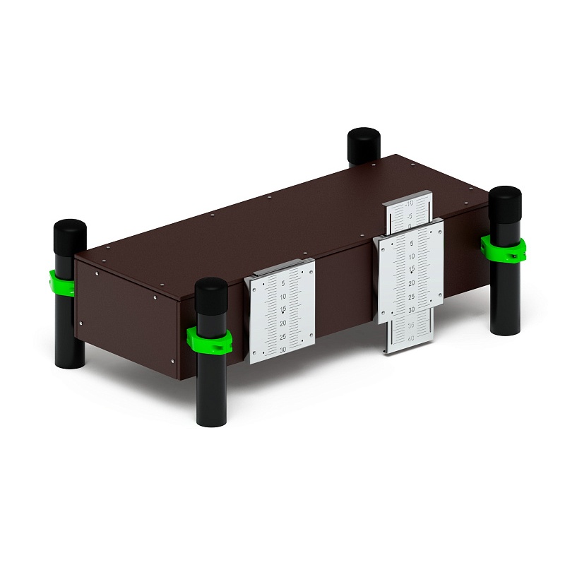 Воркаут 108. Гимнастическая скамья для наклона (зеленый) ВТ 02.08-02 