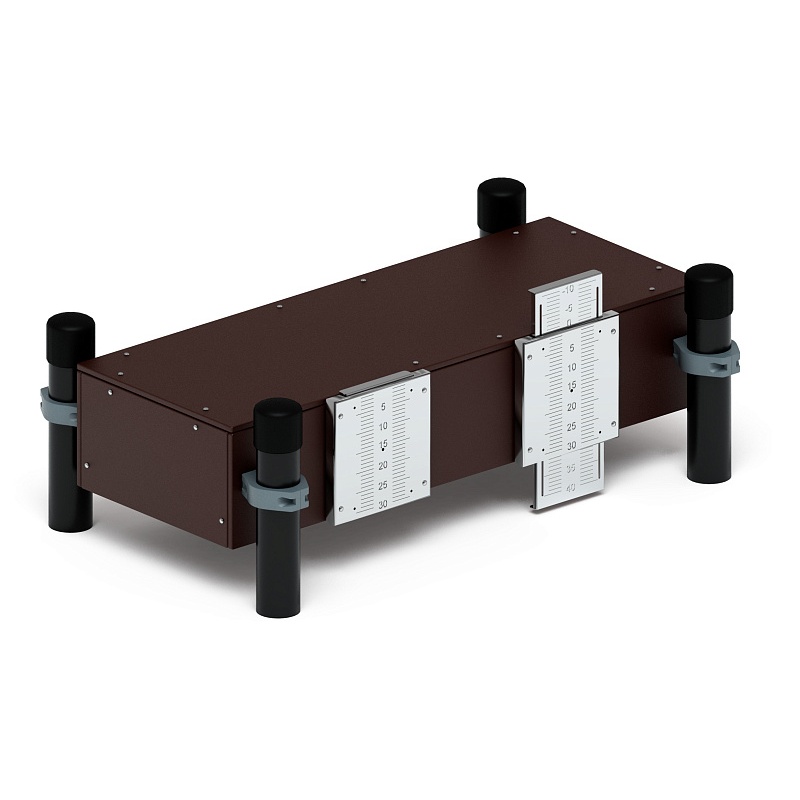 Воркаут 108. Гимнастическая скамья для наклона (серый) ВТ 02.08-03 