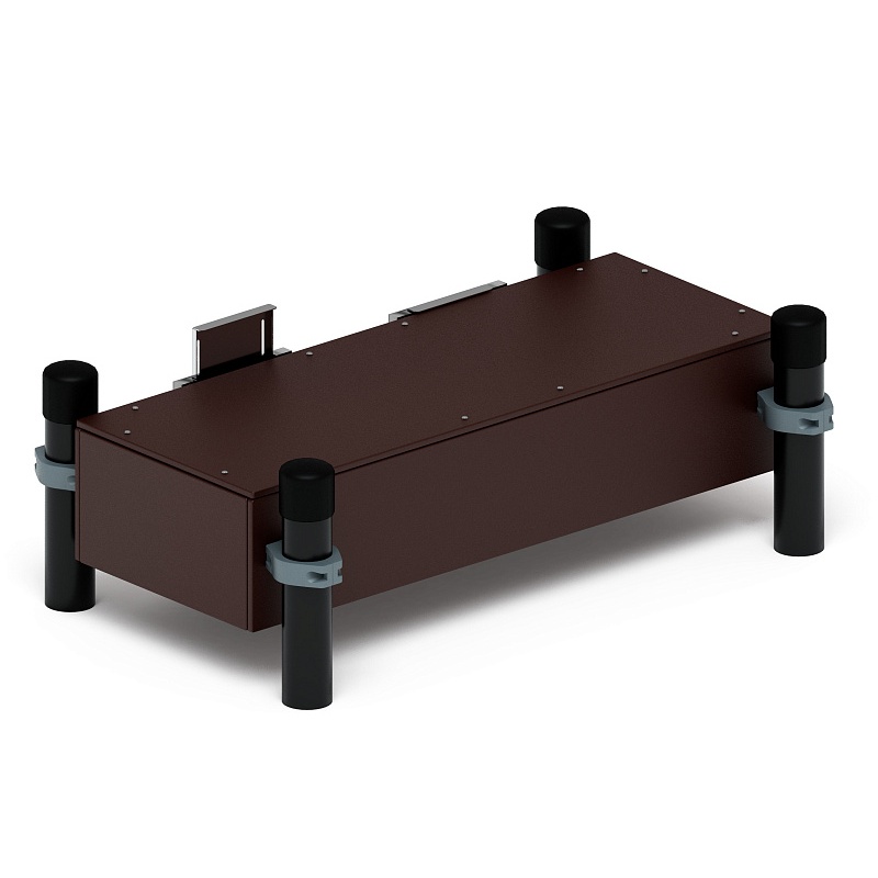 Воркаут 108. Гимнастическая скамья для наклона (серый) ВТ 02.08-03 от skifpro.kz - От официального дилера СКИФ в Казахстане. 