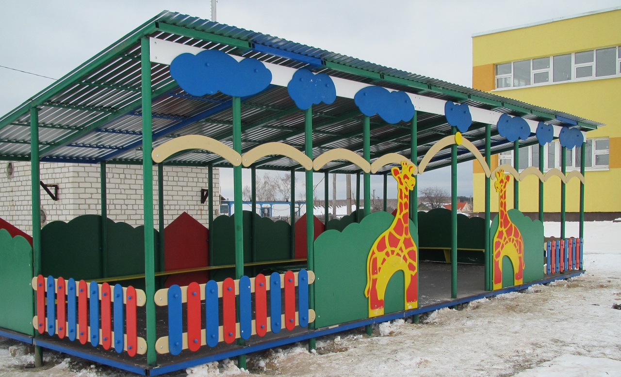 Теневой навес для детских садов и площадок СКИФ Жираф